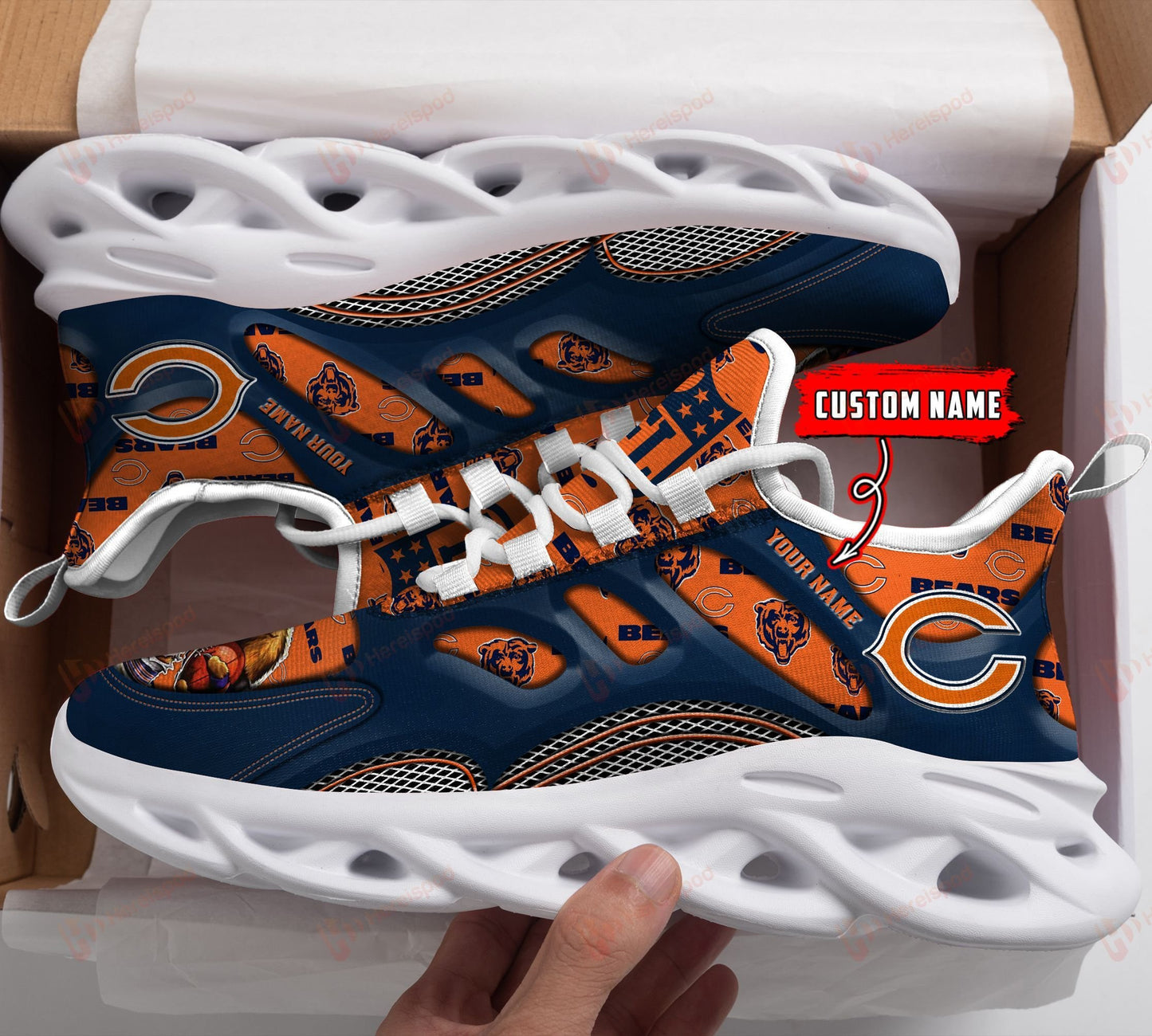Chicago Bears Personalized Yezy Running Sneakers 191