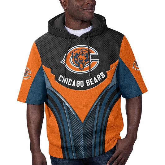 Chicago Bears Short Sleeve Hoodie BG28