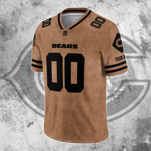 Chicago Bears Personalized V-neck Football Jersey Sport Gifts For Fan AZCVFJ070
