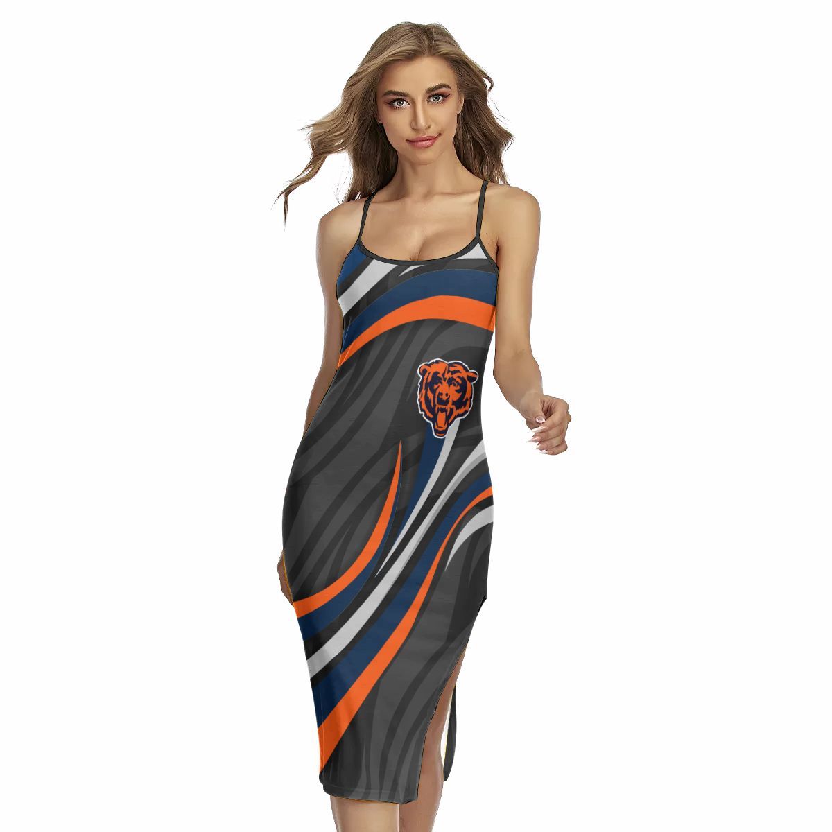 Chicago Bears Women’s Back Cross Cami Dress 27