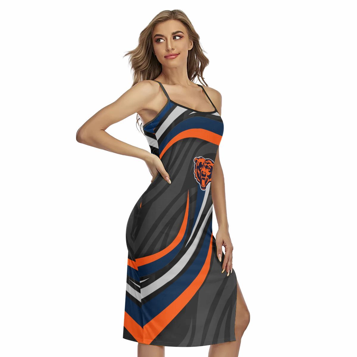 Chicago Bears Women’s Back Cross Cami Dress 27
