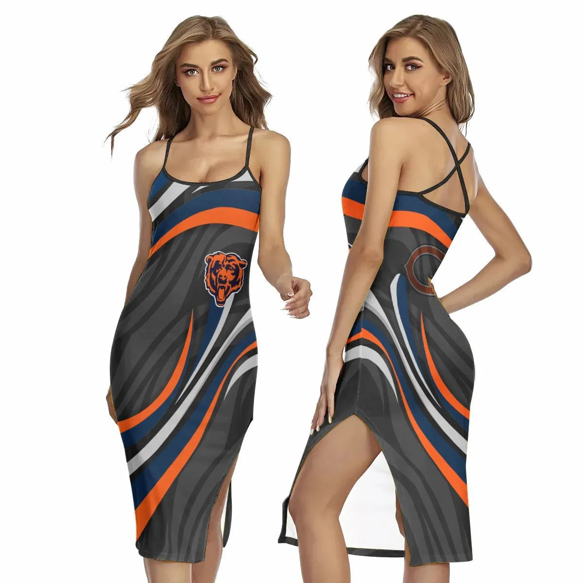 Chicago Bears Women’s Back Cross Cami Dress 27