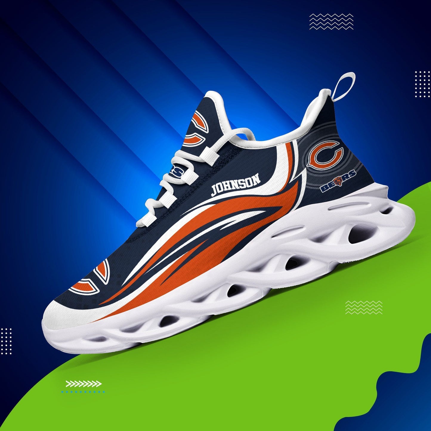 Chicago Bears Yezy Running Sneakers 142