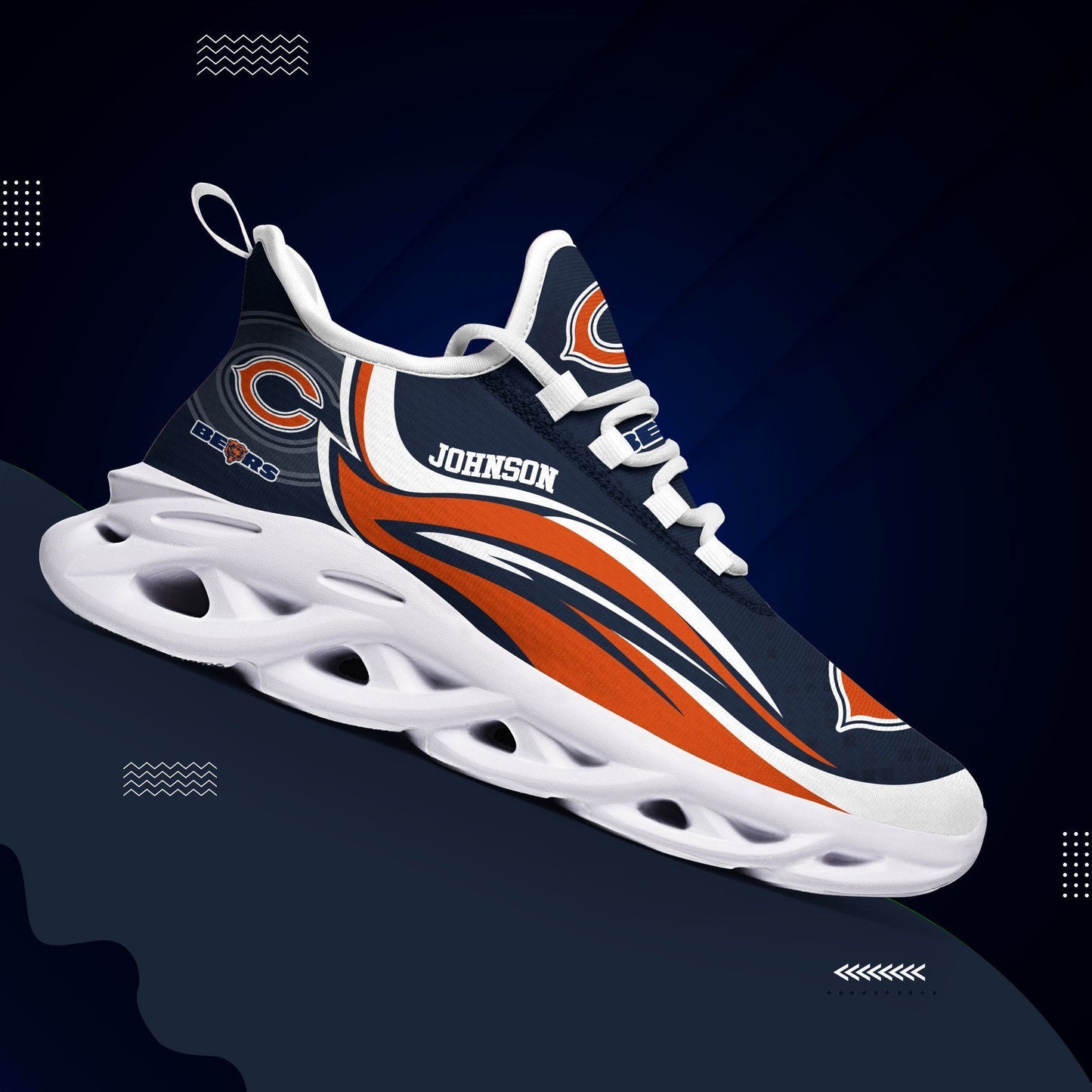 Chicago Bears Yezy Running Sneakers 142