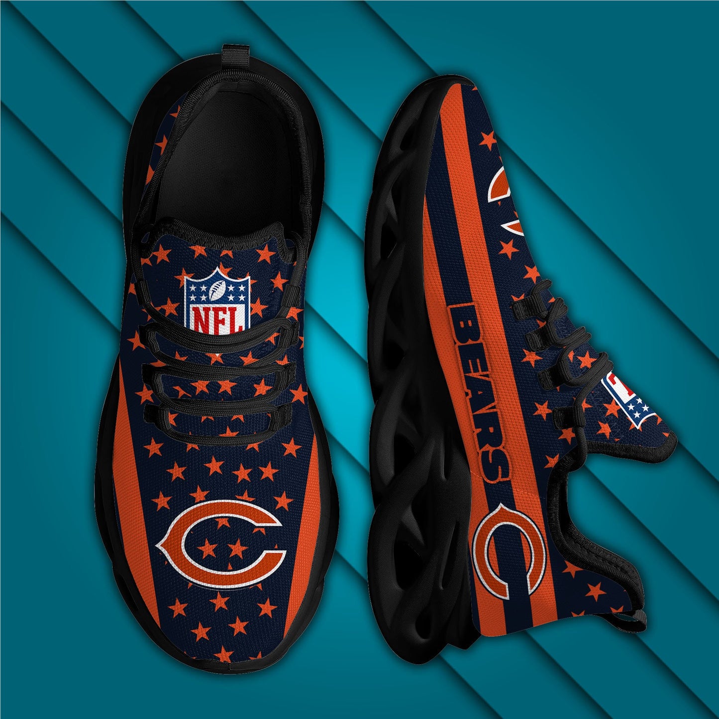 Chicago Bears Yezy Running Sneakers 43