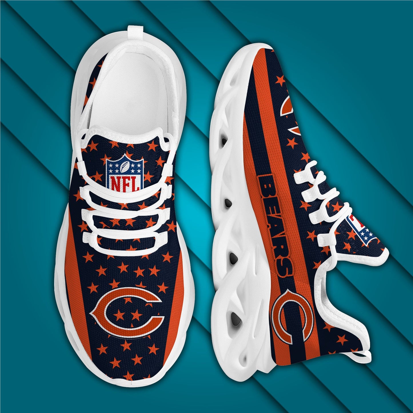 Chicago Bears Yezy Running Sneakers 43