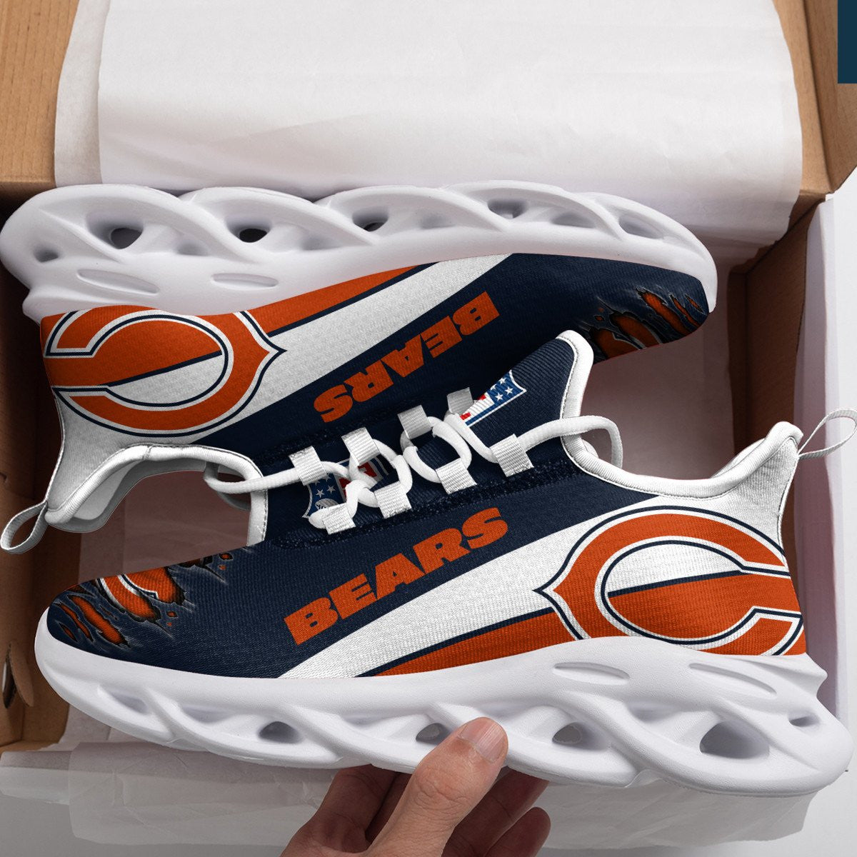 Chicago Bears Yezy Running Sneakers 912