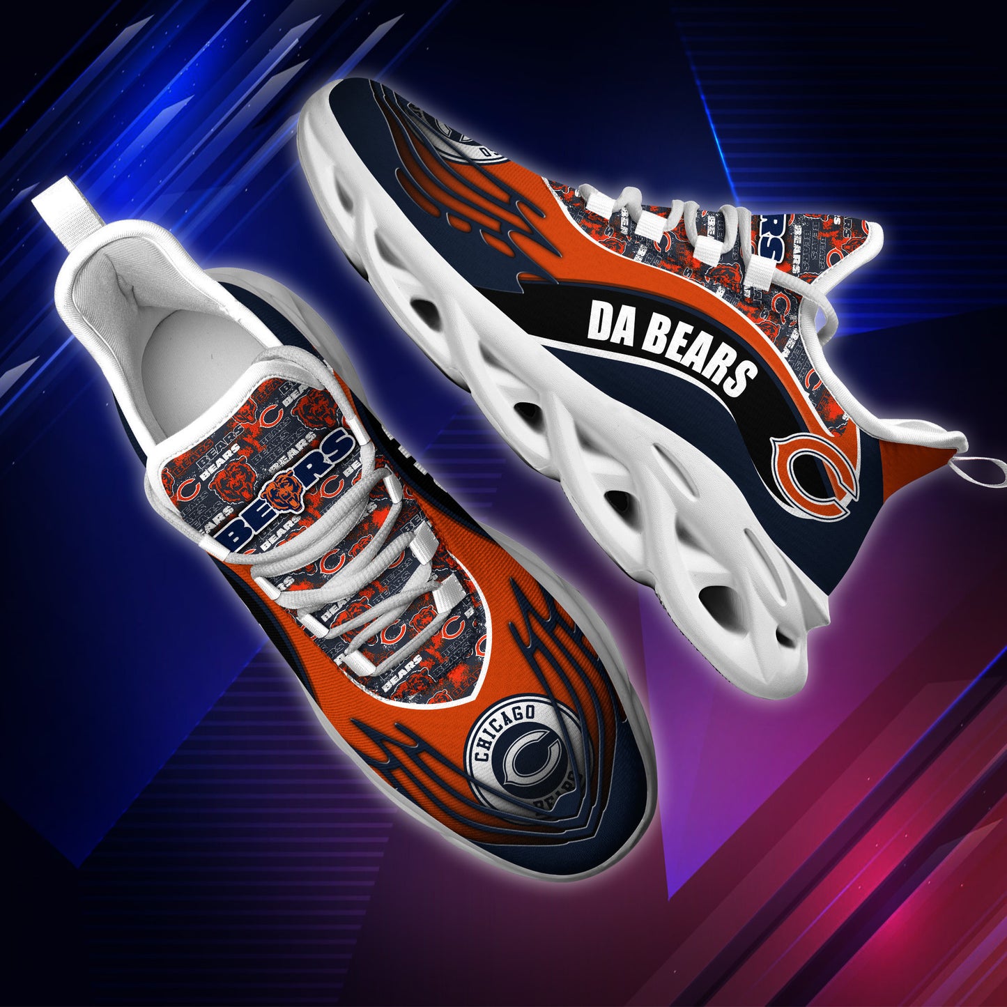 Chicago Bears Yezy Running Sneakers BB202