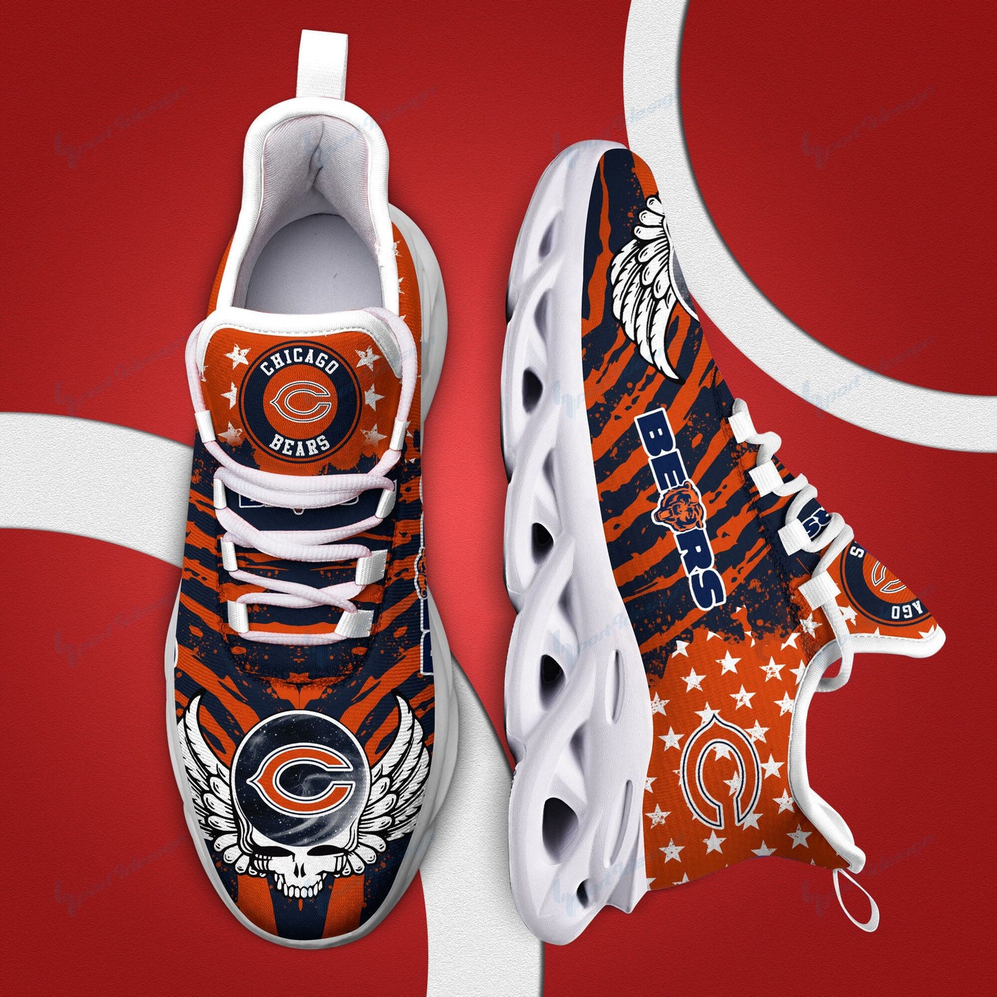 Chicago Bears Yezy Running Sneakers BB764