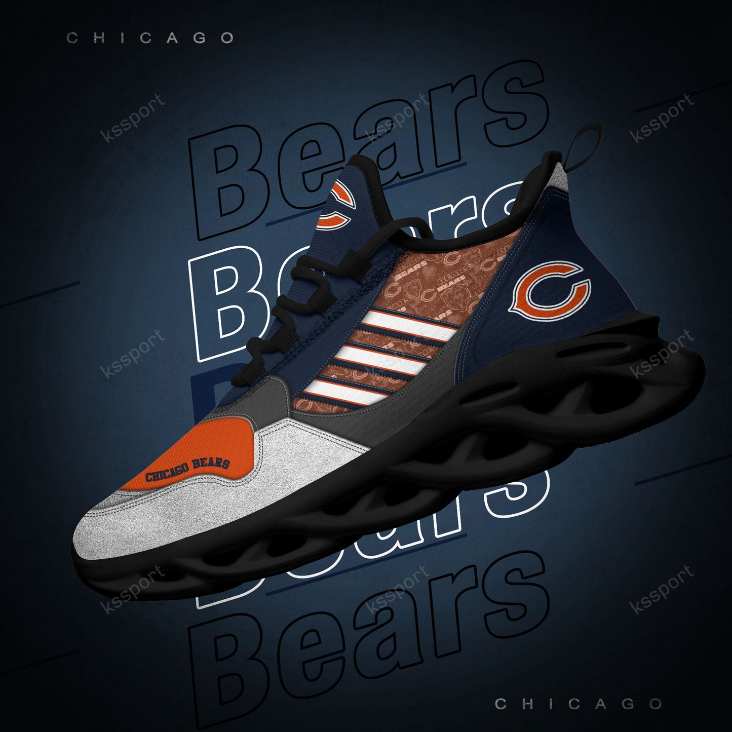Chicago Bears Yezy Running Sneakers BG759