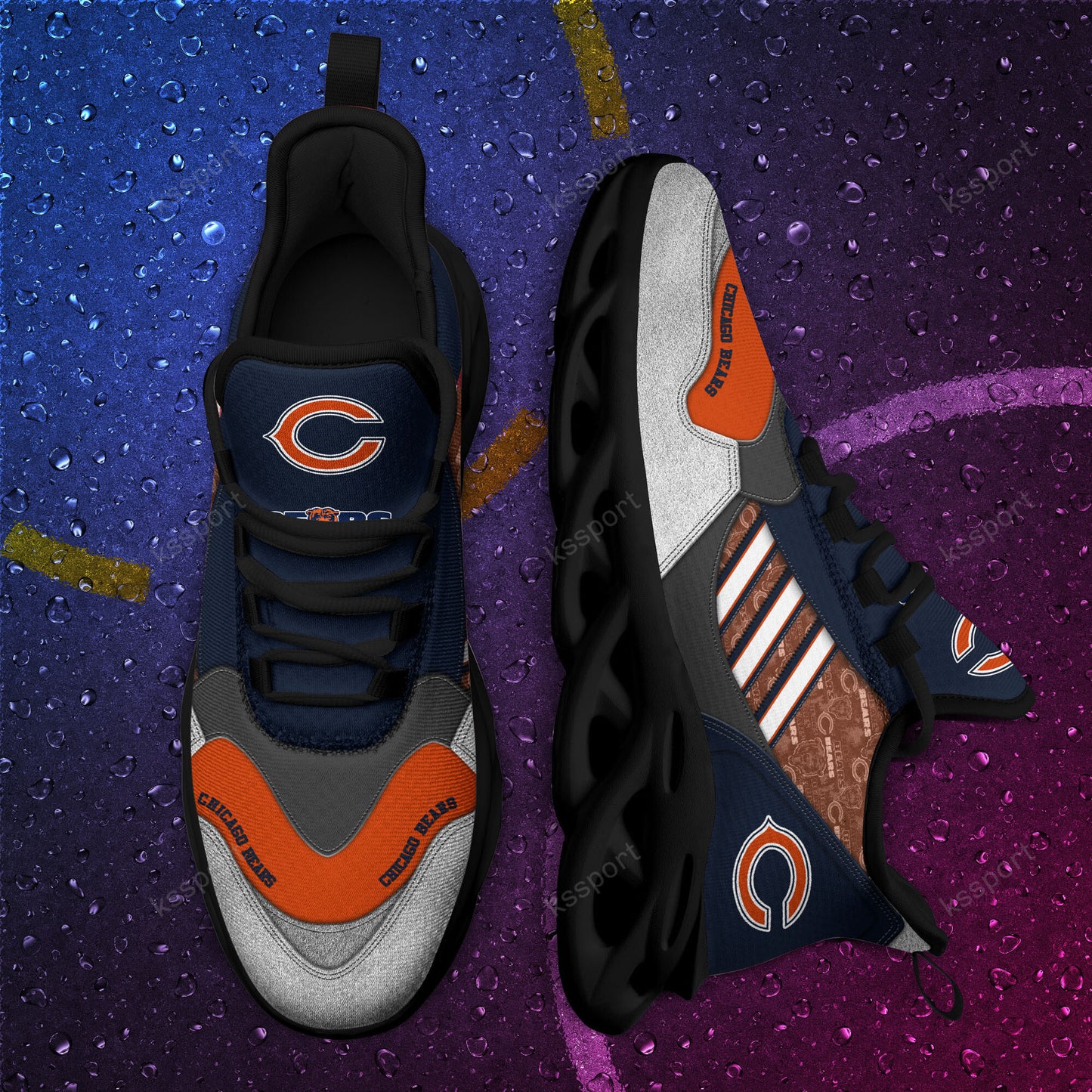 Chicago Bears Yezy Running Sneakers BG759