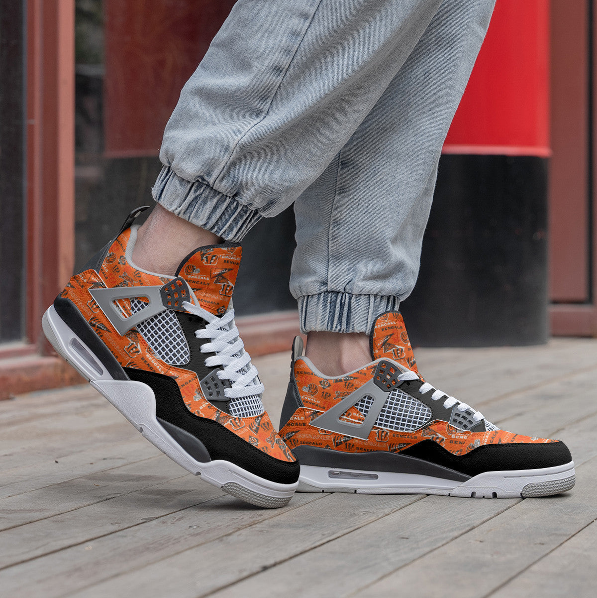 Cincinnati Bengals AJ4 Sneaker BG246