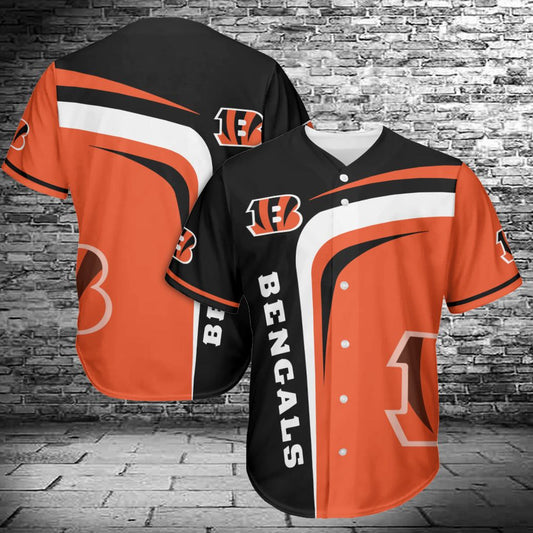 Cincinnati Bengals Baseball Jersey 433