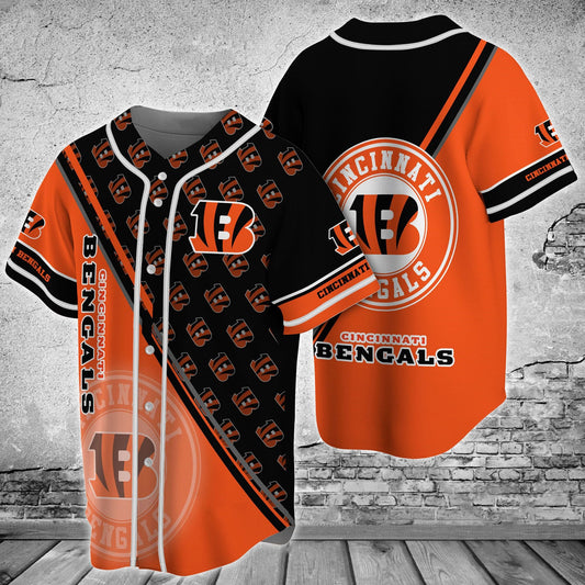 Cincinnati Bengals Baseball Jersey 593