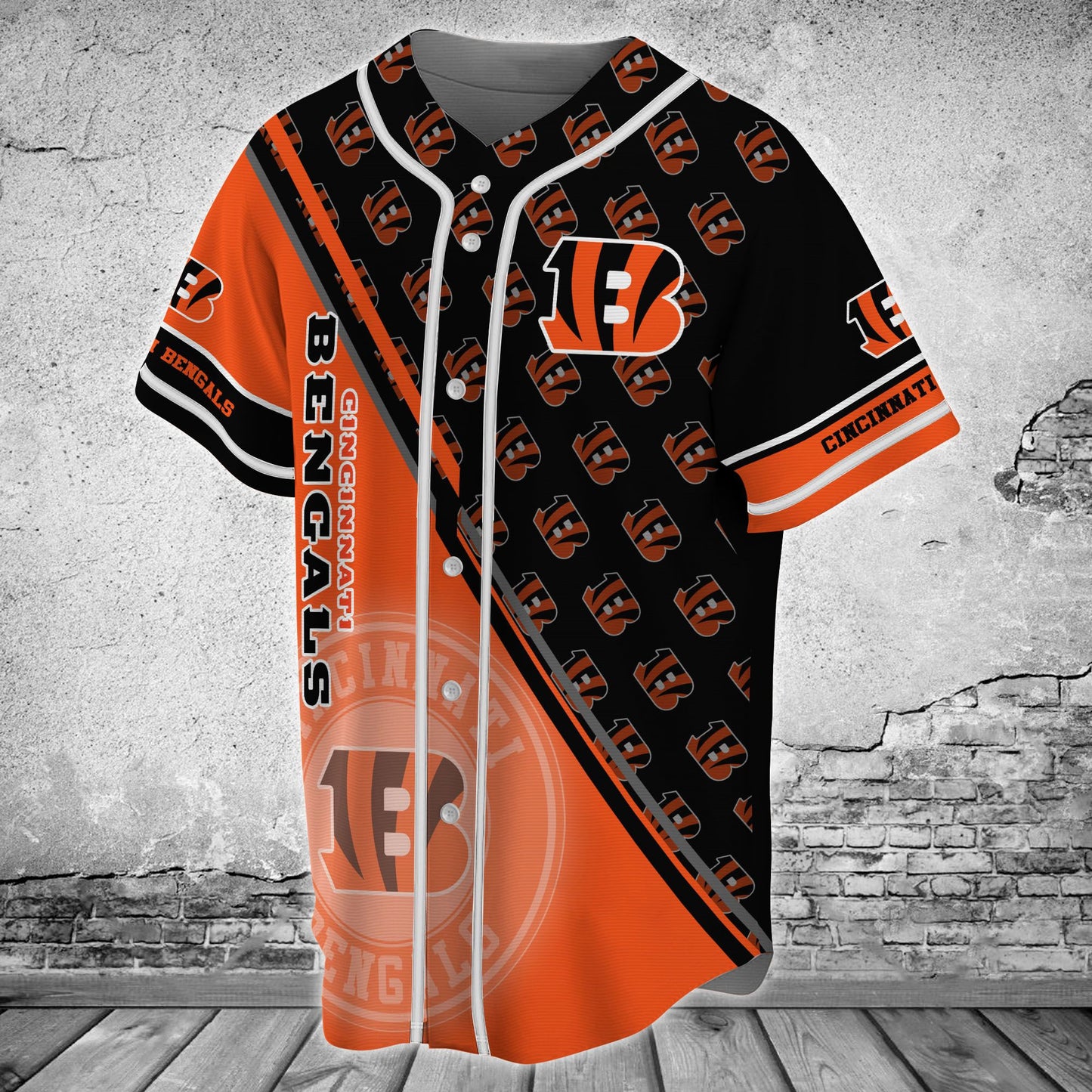 Cincinnati Bengals Baseball Jersey 593