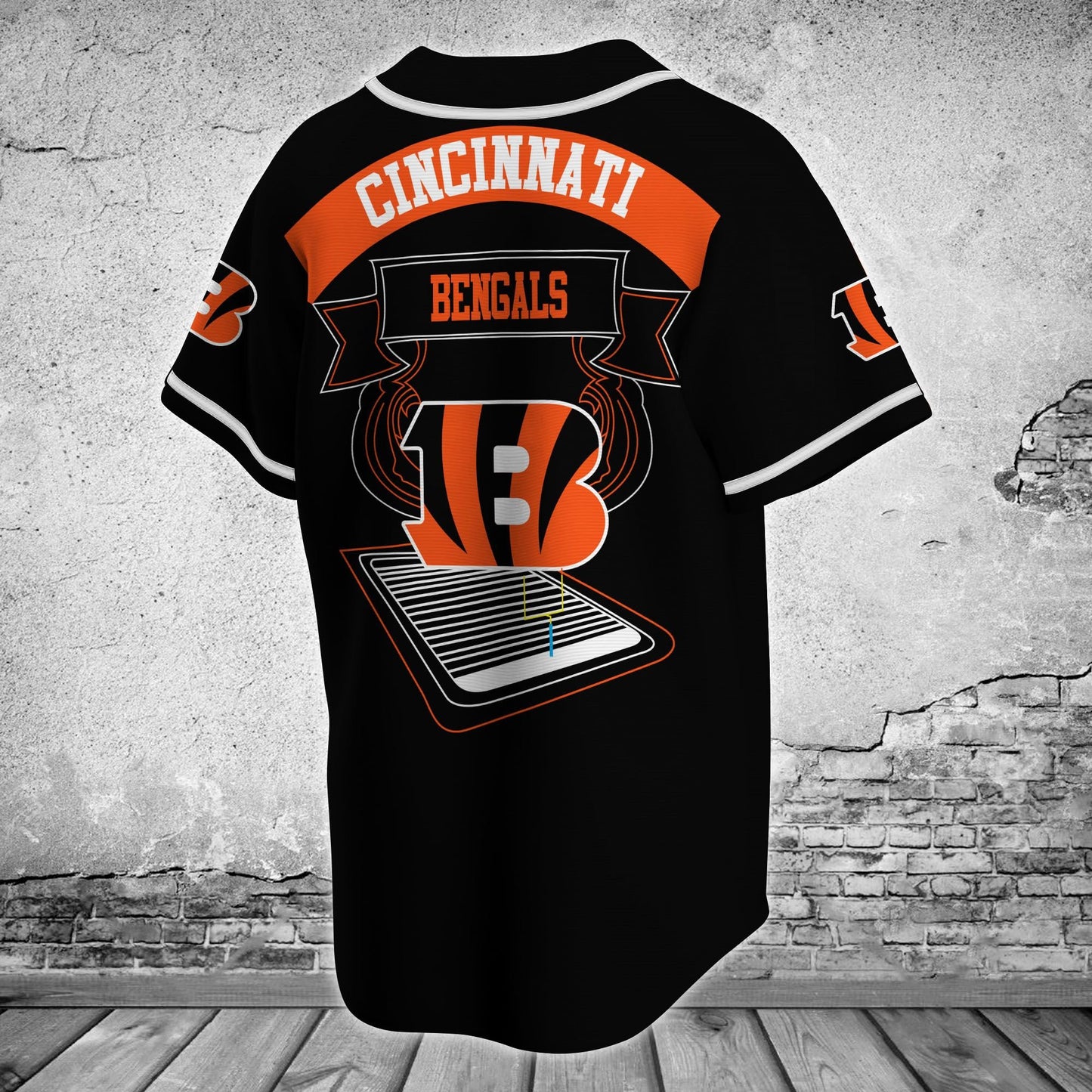 Cincinnati Bengals Baseball Jersey 596