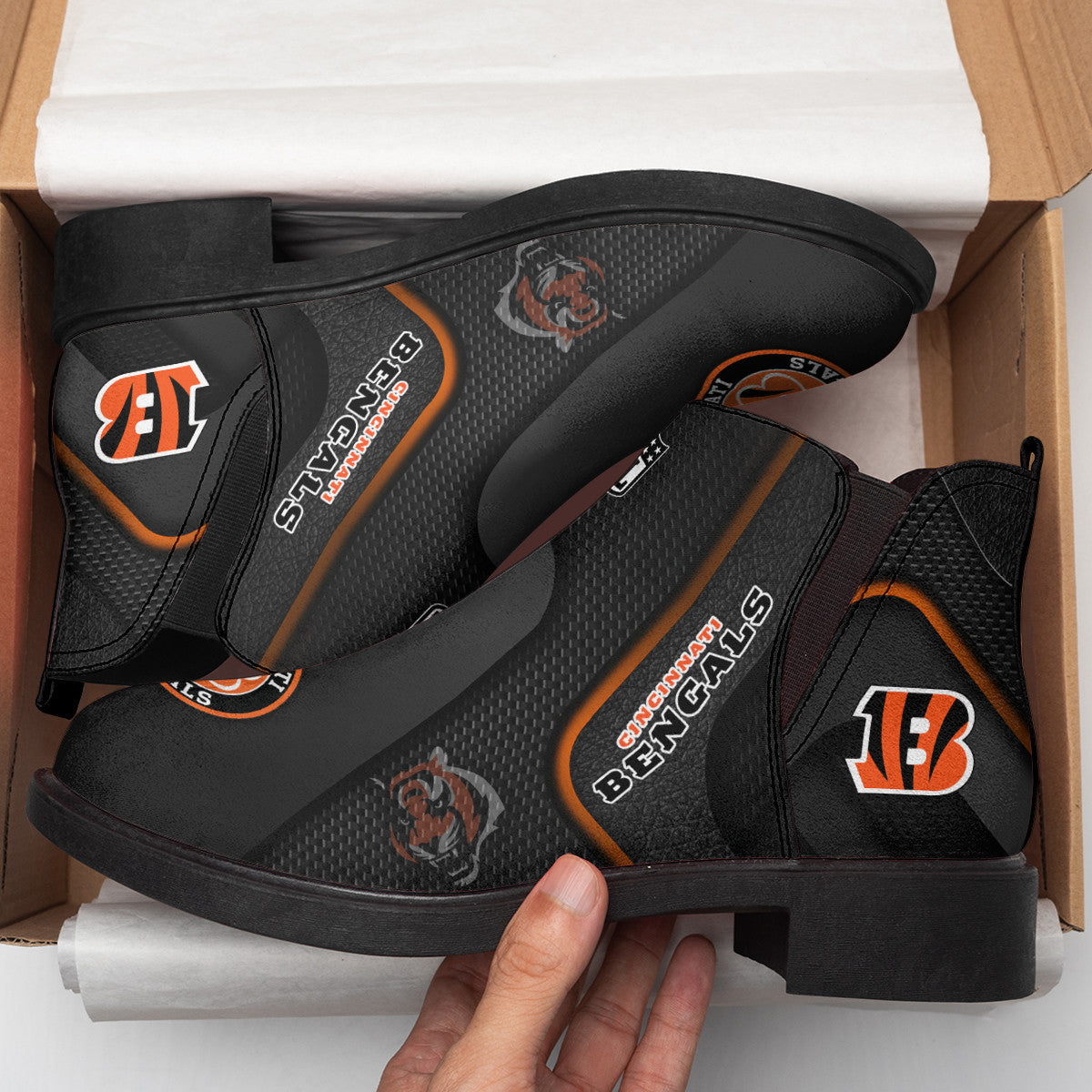 Cincinnati Bengals Comfort & Fashion Short Boots BG70