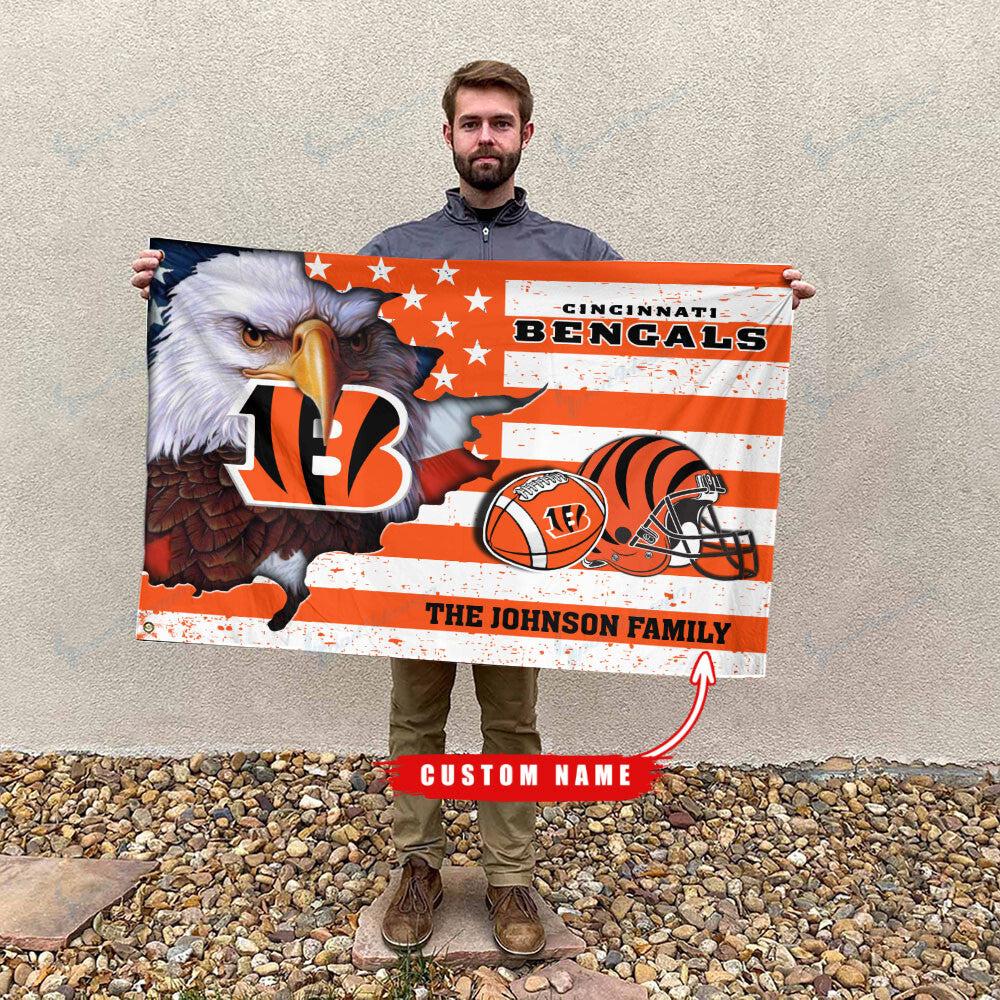 Cincinnati Bengals-Flag-Custom Name