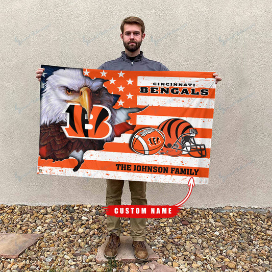 Cincinnati Bengals-Flag-Custom Name