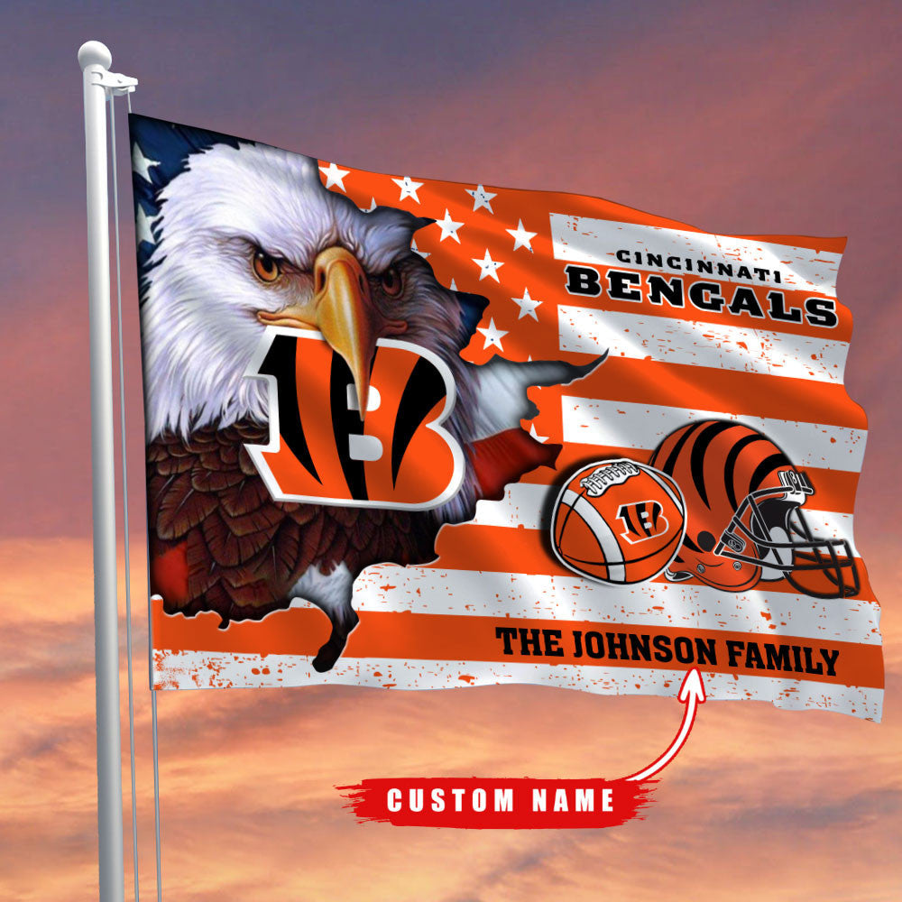 Cincinnati Bengals-Flag-Custom Name