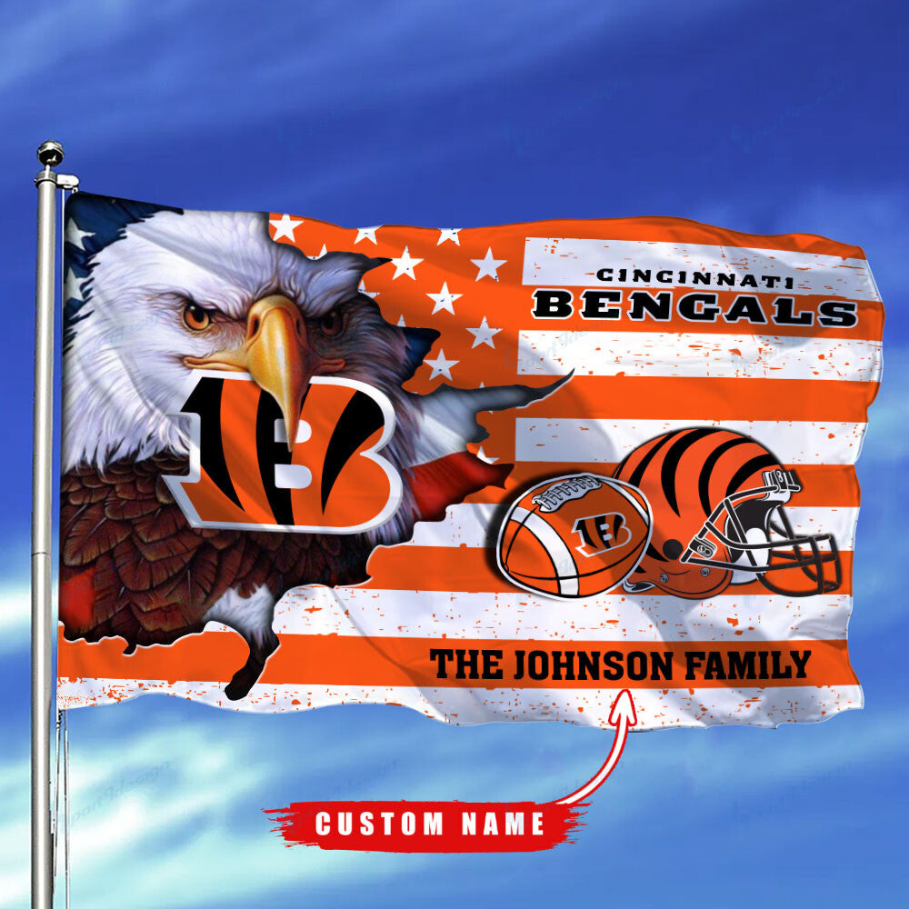 Cincinnati Bengals-Flag-Custom Name