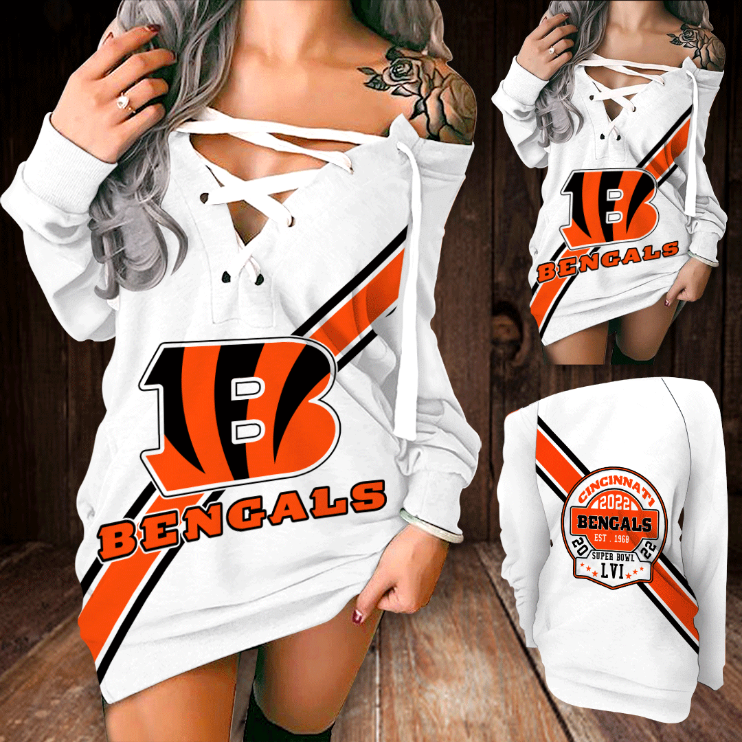 Cincinnati Bengals Lace-Up Sweatshirt 89