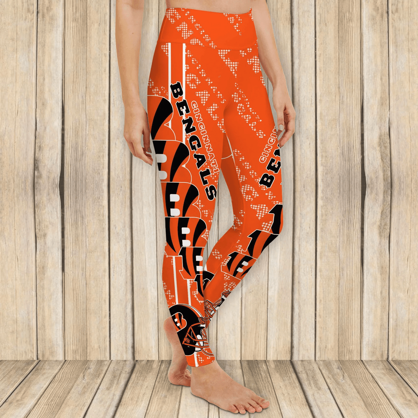 Cincinnati Bengals Leggings And Cross Tank Top BG06