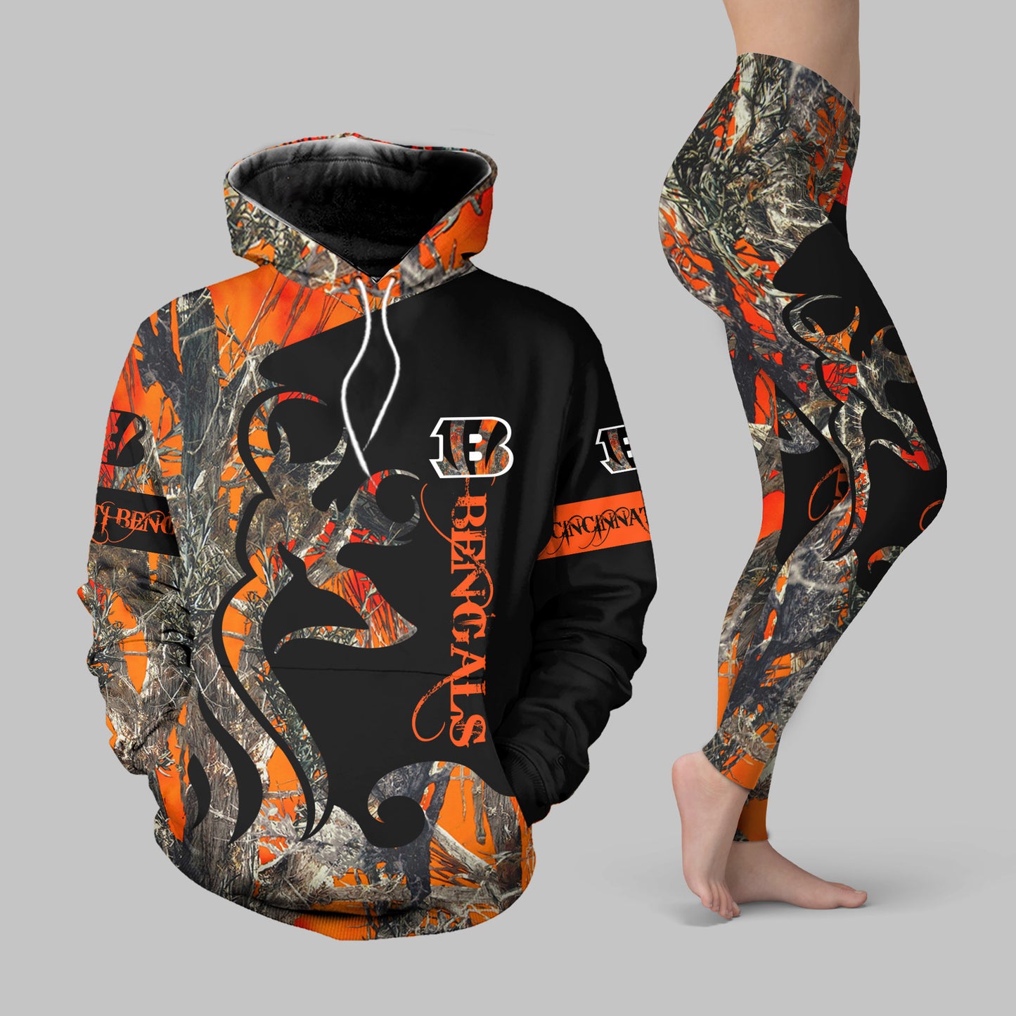Cincinnati Bengals Leggings And Hoodie BG38