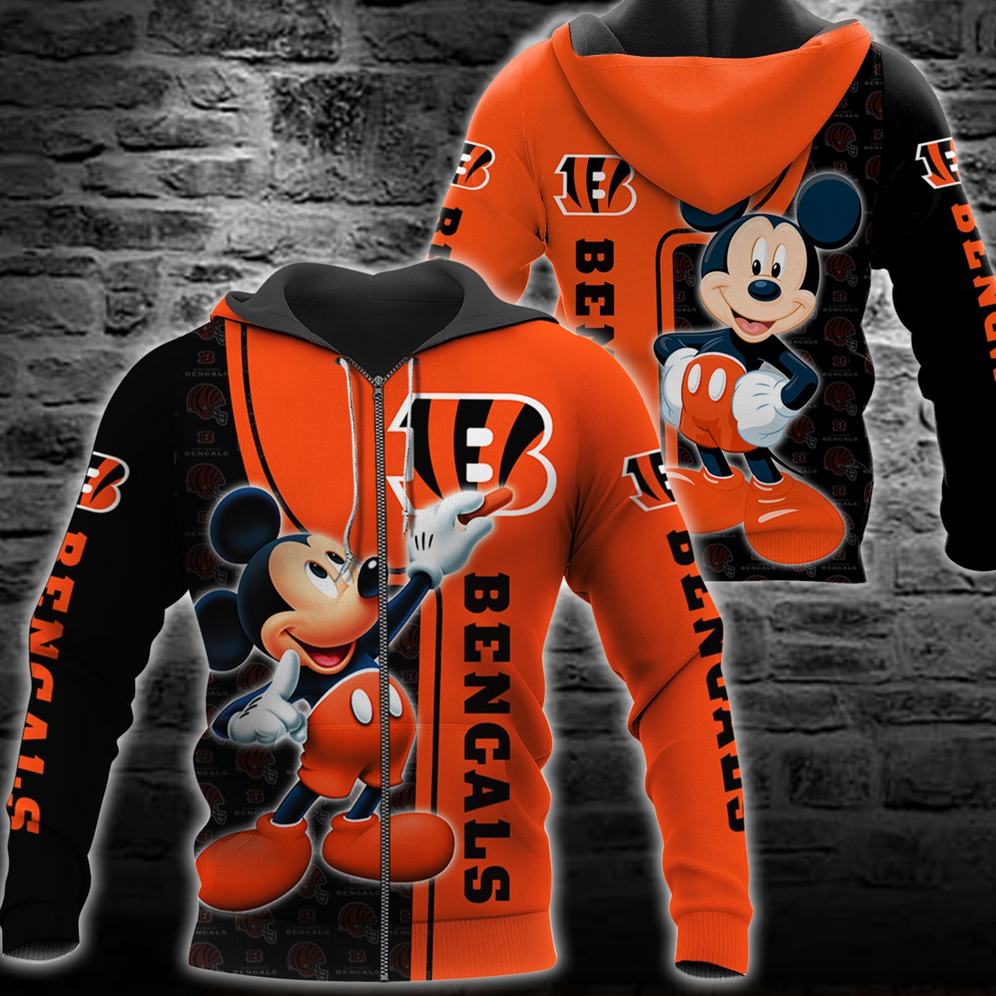 Cincinnati Bengals Mickey All Over Printed 133