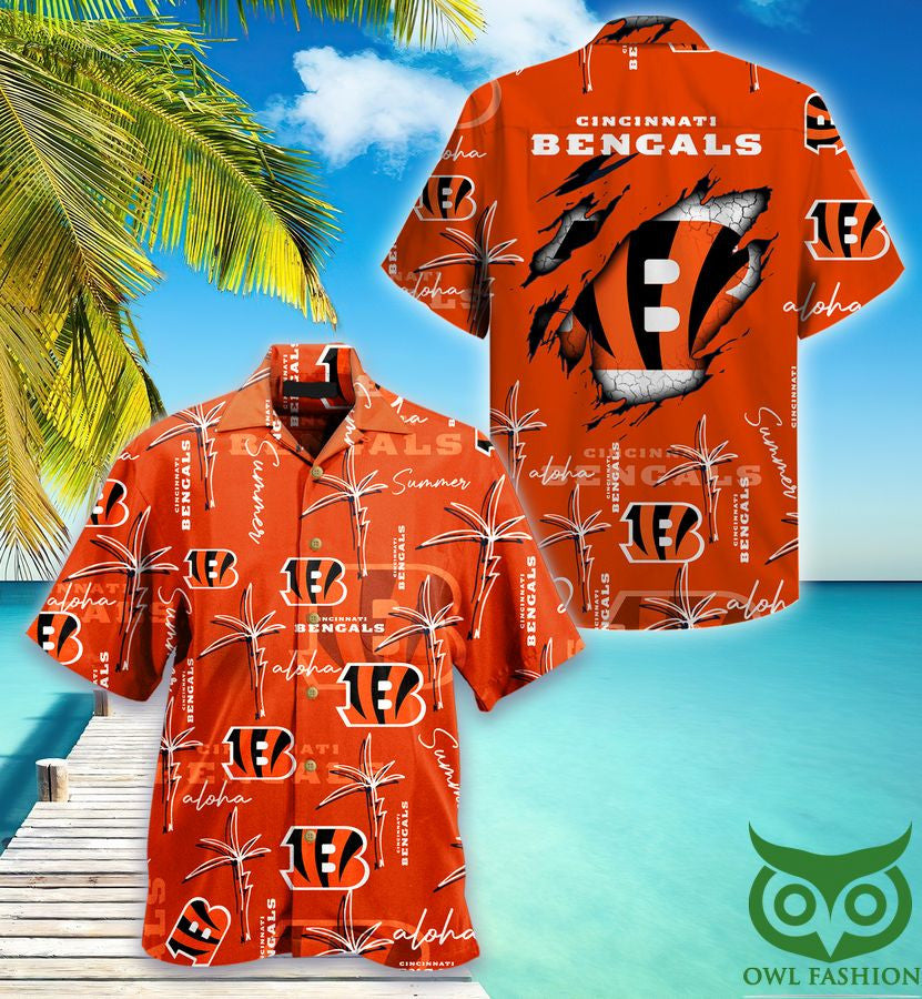 Cincinnati Bengals Palm On Elie Summer Hawaiian Shirt 25