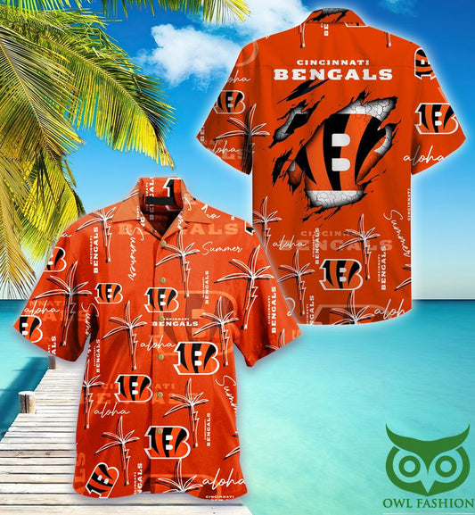 Cincinnati Bengals Palm On Elie Summer Hawaiian Shirt 25