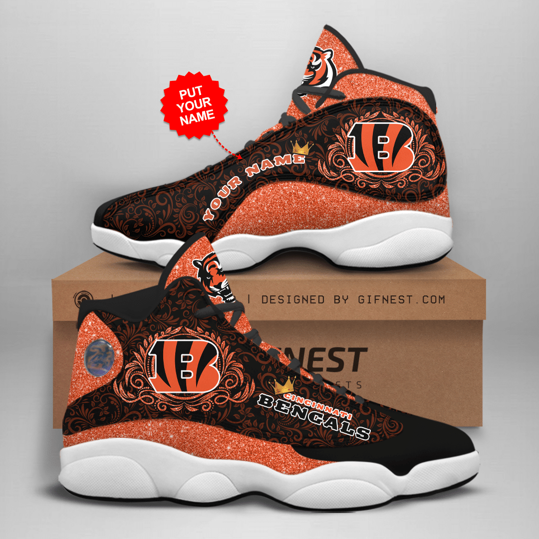 Cincinnati Bengals Personalized AJD13 Sneakers 1059