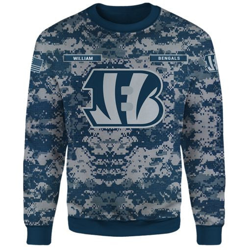 Cincinnati Bengals Personalized All Over Printed 388