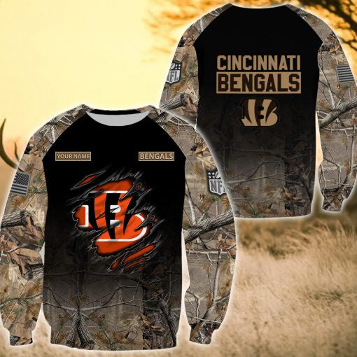 Cincinnati Bengals Personalized All Over Printed 418