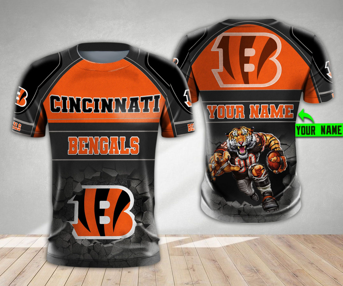 Cincinnati Bengals Personalized All Over Printed 572