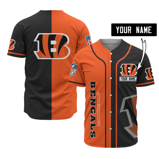 Cincinnati Bengals Personalized Baseball Jersey 514