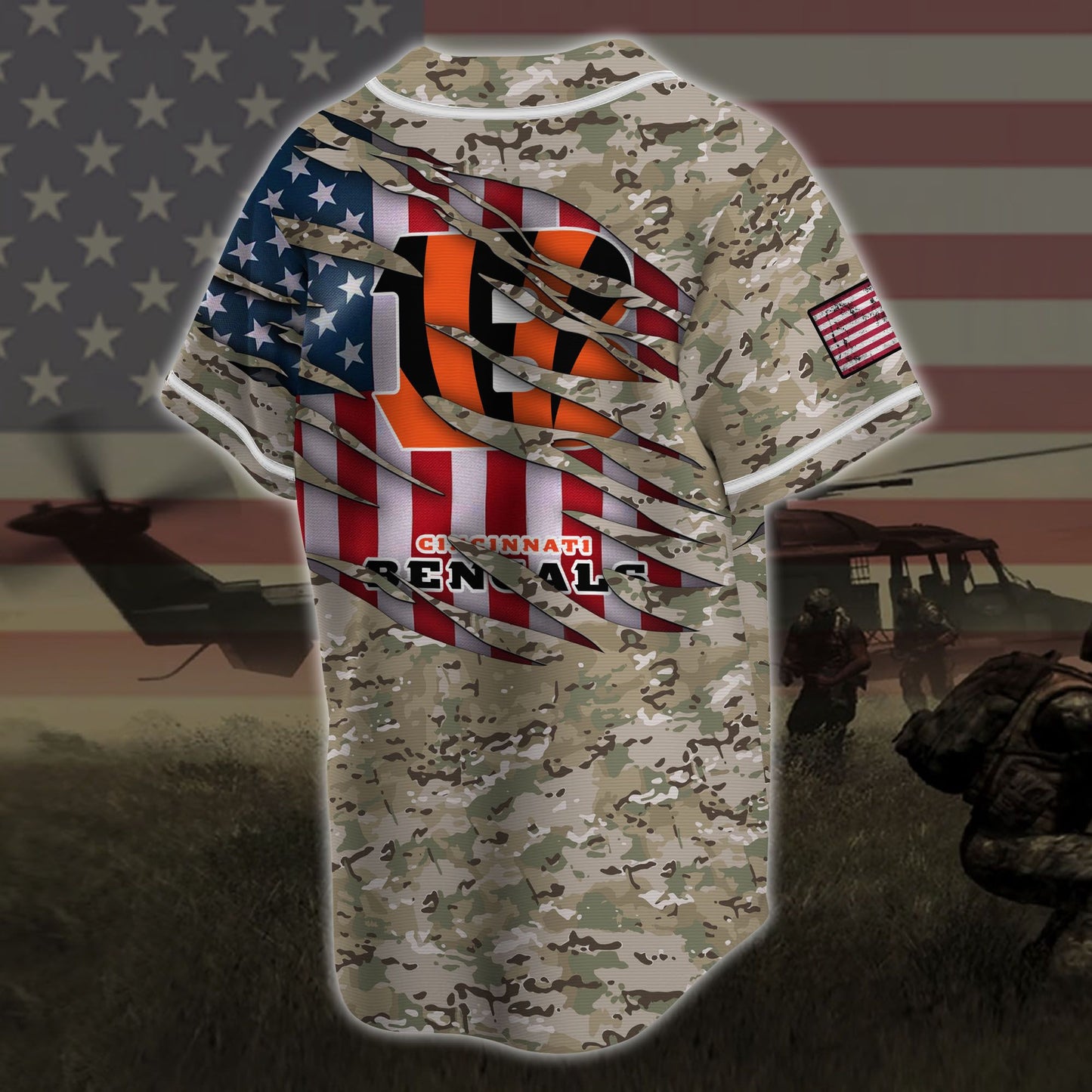 Cincinnati Bengals Personalized Baseball Jersey 597