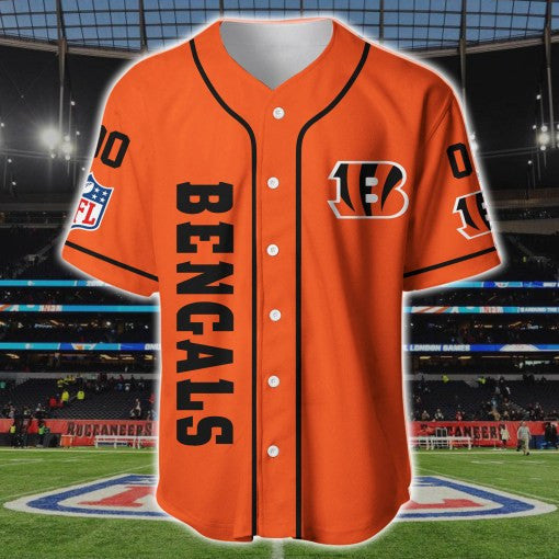 Cincinnati Bengals Personalized Baseball Jersey BG192
