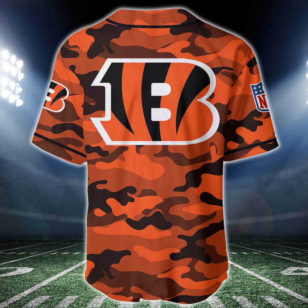 Cincinnati Bengals Personalized Baseball Jersey BG223