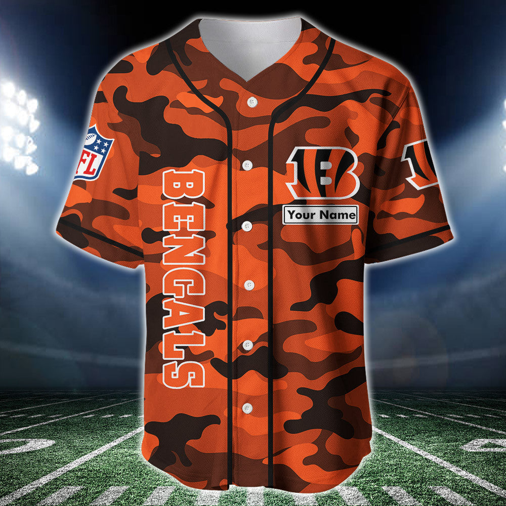 Cincinnati Bengals Personalized Baseball Jersey BG223