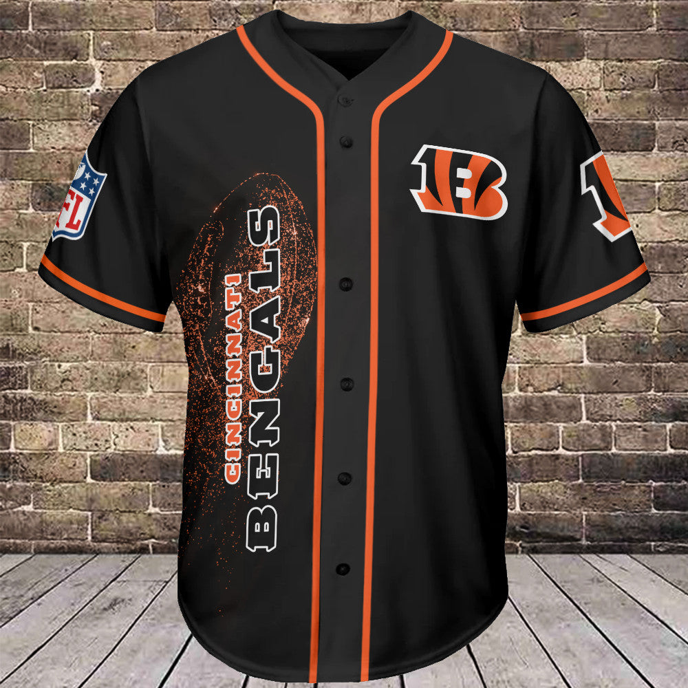 Cincinnati Bengals Personalized Baseball Jersey BG609