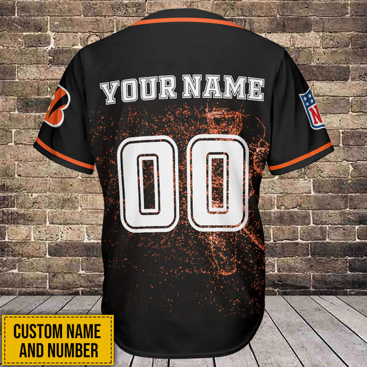 Cincinnati Bengals Personalized Baseball Jersey BG609