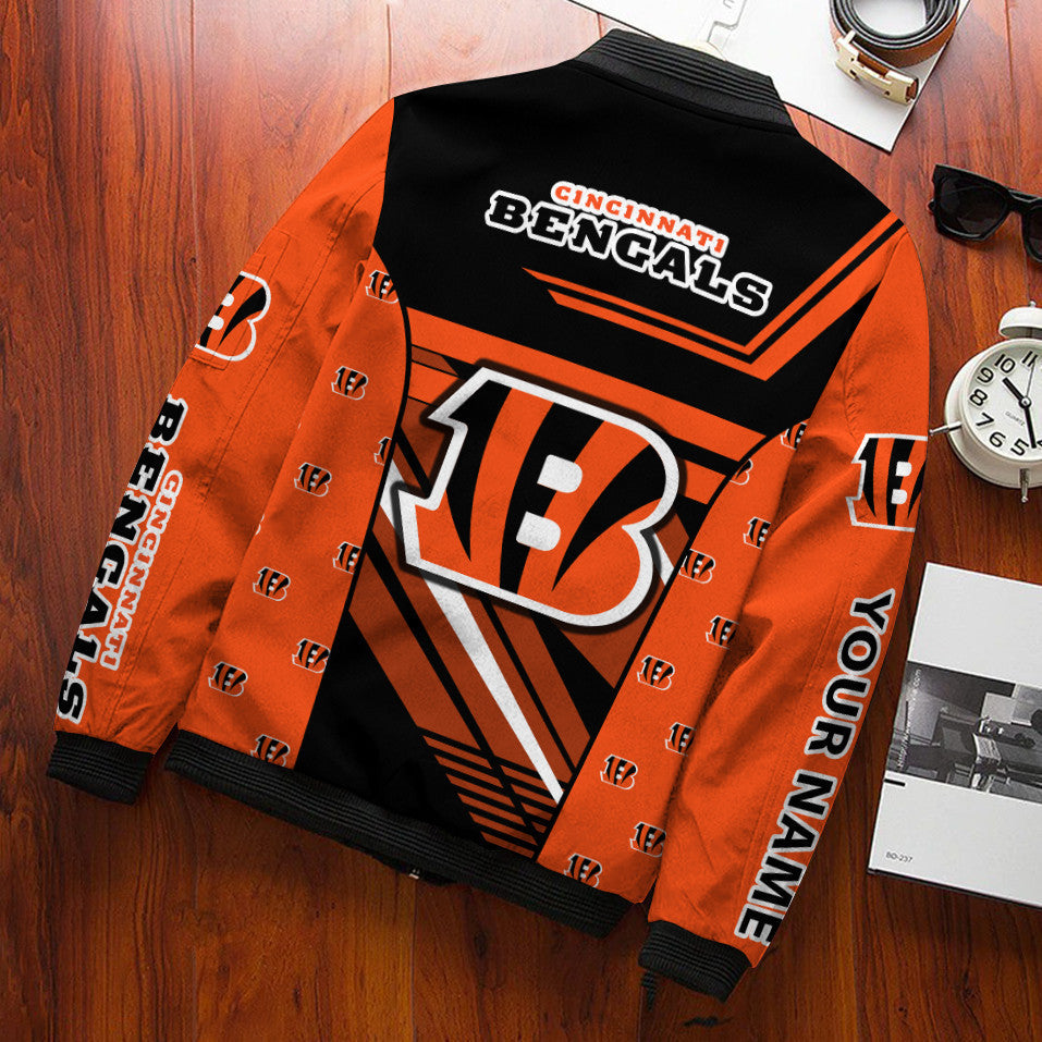 Cincinnati Bengals Personalized Bomber Jacket BG236