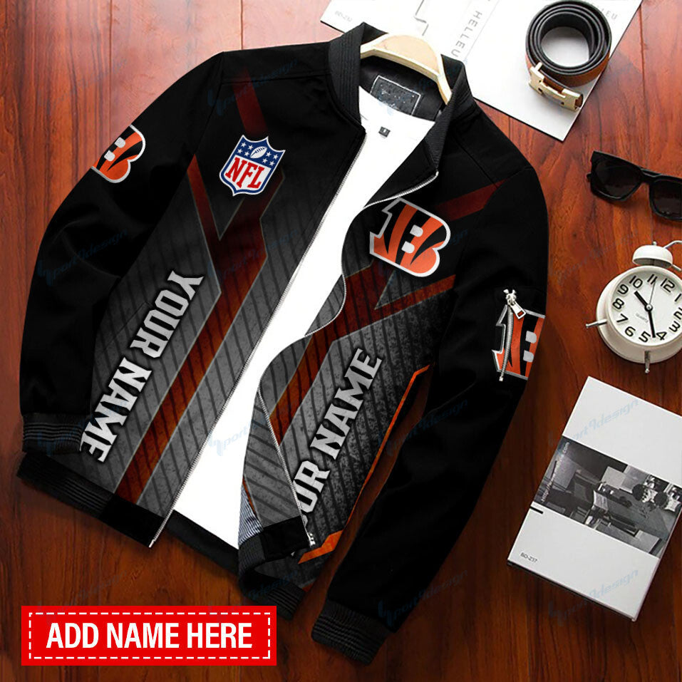 Cincinnati Bengals Personalized Bomber Jacket BG317