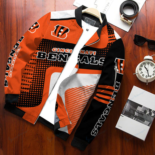Cincinnati Bengals Personalized Bomber Jacket BG362