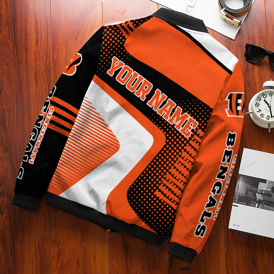 Cincinnati Bengals Personalized Bomber Jacket BG362