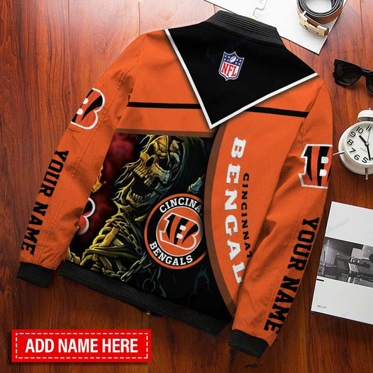Cincinnati Bengals Personalized Bomber Jacket BG380
