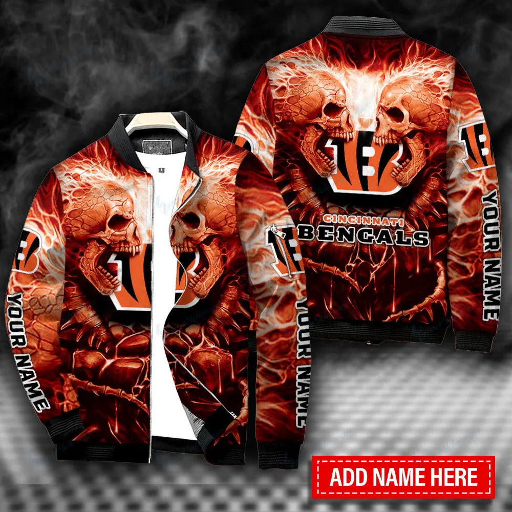 Cincinnati Bengals Personalized Bomber Jacket BG417