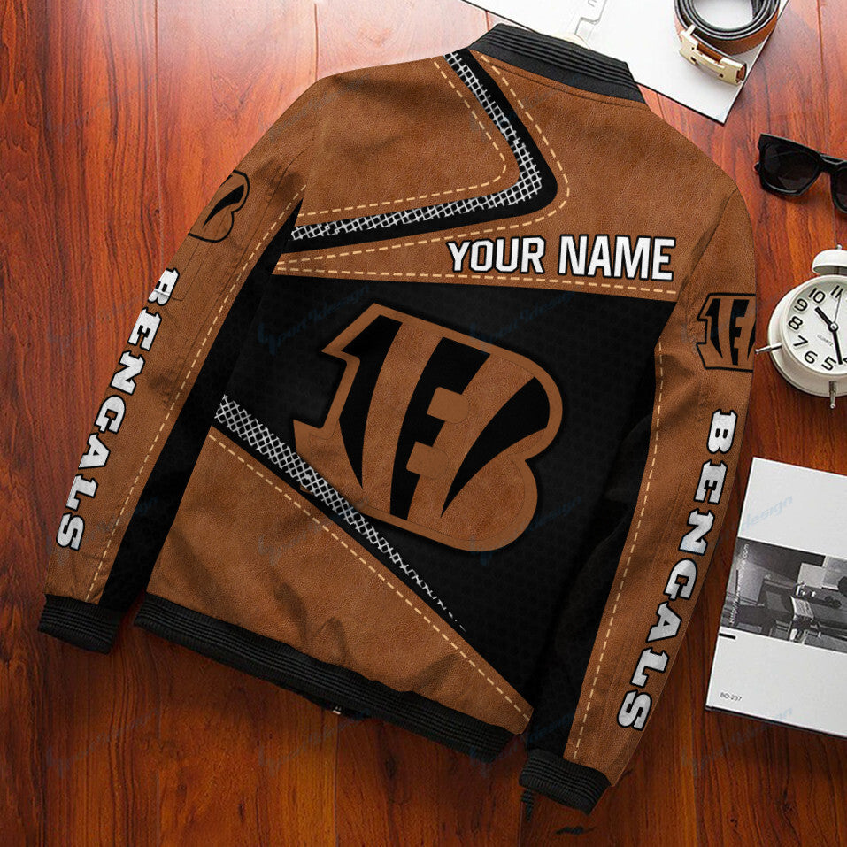 Cincinnati Bengals Personalized Bomber Jacket BG470