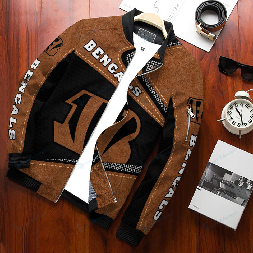 Cincinnati Bengals Personalized Bomber Jacket BG470